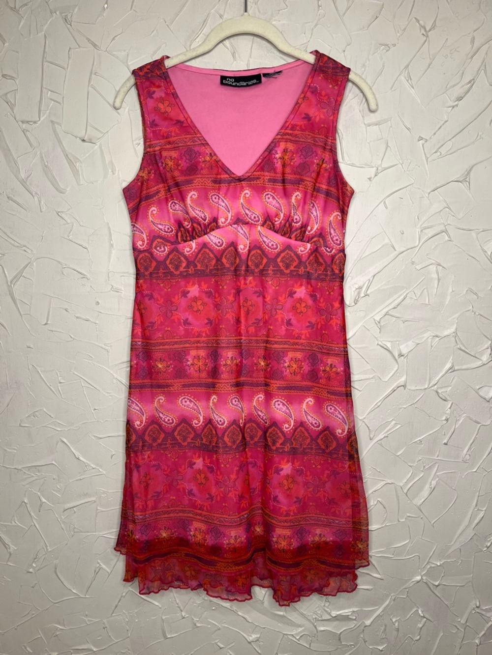 Y2K Floral and Paisley Dress Small